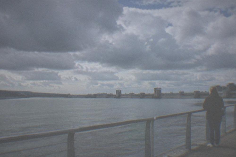 Dramatic clouds over the Bristol Channel seen from Cardiff Bay Barrage